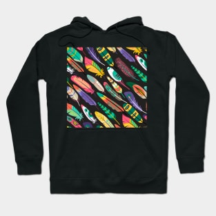 Colorful Oblique Seamless Pattern Hoodie